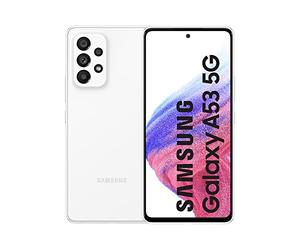 Samsung Galaxy A53 5G (256 GB) Blanco - Teléfono Móvil con Pantalla de 6,5'', Smartphone Android de 8 GB de RAM, Memoria Interna Ampliable, Batería de 5000 mAh y Carga Super Rápida (Versión ES)