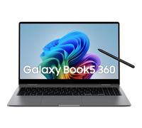 Samsung Galaxy Book5 360 Intel Core Ultra 5 226V Híbrido (2-en-1) 39,6 cm (15.6") Pantalla táctil Full HD 16 GB LPDDR5x-SDRAM 512 GB SSD Wi-Fi 7 (802.11be) Windows 11 Pro Gris