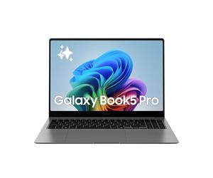 Samsung Galaxy Book5 Pro, Ordenador Portátil IA 16", Procesador Intel Core Ultra 5, 16GB RAM, Almacenamiento 1TB, Windows 11 Home, Gris, Teclado QWERTY Español
