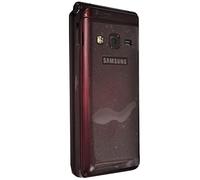 Samsung Galaxy Folder 2 SM-G1650 3.8" Flip Phone 16GB Dual SIM 8MP Android Unlocked Mobile Phone - Red