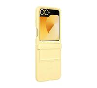 Samsung Galaxy - Funda Oficial de Piel sintética para Galaxy Z Flip6, Color Amarillo