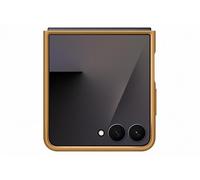 Samsung Galaxy - Funda Oficial de Piel sintética para Galaxy Z Flip7 en Color Camel