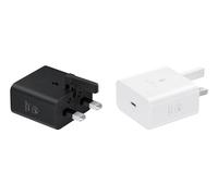 Samsung Galaxy Official - Adaptador de viaje de carga súper rápida de 25 W (sin cable de datos USB-C a C), color negro