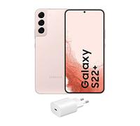 Samsung Galaxy S22+ 5G (128 GB) Rosa + Cargador - Teléfono Móvil libre, Smartphone Android (Versión Española)
