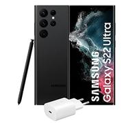 Samsung Galaxy S22 Ultra 5G (512 GB) Phantom Negro + Cargador - Teléfono móvil libre, Smartphone Android (Versión Española)