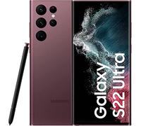 SAMSUNG Galaxy S22 Ultra 5G Teléfono Móvil 256GB SIM Libre Android Smartphone Borgoña
