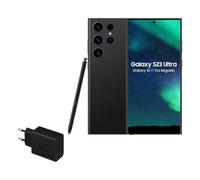 Samsung Galaxy S23 Ultra, 256GB + Cargador de 45W - Smartphone Android con IA, Teléfono Móvil Desbloqueado, Color Negro (Versión Española)