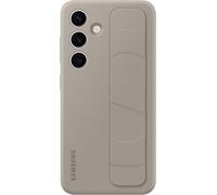 Samsung Galaxy S24 Funda Trasera Stand Grip Taupe Silicona Antirayaduras