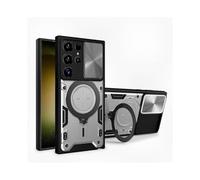 Samsung Galaxy S24 Ultra Heavy Duty Case with Magnetic Ring Stand and Shockproof Protection
