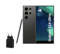Samsung Galaxy S24 Ultra y Cargador 45W, Teléfono Móvil con IA, Smartphone Android, 12 GB RAM, 512 GB Almacenamiento, Cámara 200MP, S Pen, Batería Larga Duración, Negro Titanium (Versión Española)