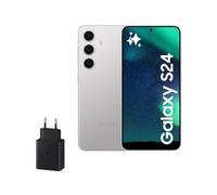 Samsung Galaxy S24 y Cargador 45W, Teléfono Móvil con IA, Smartphone Android, 8 GB RAM, 256 GB Almacenamiento, Cámara 50MP, Batería Larga Duración, Gris Marble (Versión Española)