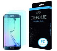 Samsung Galaxy S6 Edge: Full Cover Screen Protector (2 Pack) DIEFOLIE - Made in Germany, Cristal Líquido Sellado con Tecnología SiO2 Antibacteriana, Antiburbujas, Antichoque y Resistente a los Arañazos, Auto-reparable
