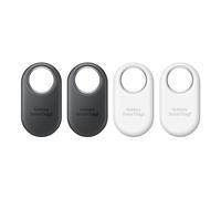 Samsung Galaxy SmartTag2 - Rastreador Bluetooth con Vista de brújula, búsqueda cercana, hasta 500 días, Resistente al Agua, Color Negro y Blanco (4 Unidades)