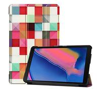 Samsung Galaxy Tab A 8.0 (2019) Funda, SATURCASE Hermoso Cuero De La PU Flip Plegable Folio Apoyo Protector Funda Carcasa Case para Samsung Galaxy Tab A 8.0 (2019) with S Pen SM-P200 P205 (KN-3)