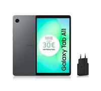 Samsung Galaxy Tab A11 - Tableta Android WiFi de 8.7 Pulgadas, 128 GB, 8 GB de RAM, Sonido 3D, Gris, Cargador de Red rápida de 25 W, versión FR