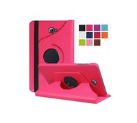 Samsung Galaxy Tab A6 10.1 Case - 360 Rotation Leather Protective Cover for Samsung Tab A6 10.1 SM-T580/T585 Tablet - Fuchsia