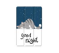 Samsung Galaxy Tab A9 Plus 11" 2023 Case, Slim Stand Hard Back Shell Protective Smart Cover with Auto Sleep Wake Feature, Lazy Cat