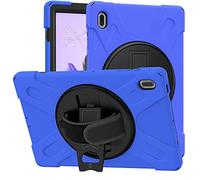 Samsung Galaxy Tab S7 FE 12.4 T730 T735 T736B T736N Caso, Tres Capa Resistente Cuerpo Completo Funda Protectora con Soporte/Correa de Mano para Galaxy Tab S7 FE 12.4 T730 T735 T736B T736N (Azul)
