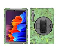 Samsung Galaxy Tab S8 Plus 12.4 X800 X806 Caso, Tres Capa Resistente Cuerpo Completo Funda Protectora con Soporte/Correa de Mano/Portalápiz para Samsung Galaxy Tab S8 Plus 12.4 X800 X806 (Camuflaje)