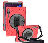 Samsung Galaxy Tab S8 Plus 12.4 X800 X806 Caso, Tres Capa Resistente Cuerpo Completo Funda Protectora con Soporte/Correa de Mano/a Hombro Correa/Portalápiz para Galaxy Tab S8 Plus 12.4 X800 X806