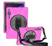 Samsung Galaxy Tab S8 Plus 12.4 X800 X806 Caso, Tres Capa Resistente Cuerpo Completo Funda Protectora con Soporte/Correa de Mano/a Hombro Correa/Portalápiz para Galaxy Tab S8 Plus 12.4 X800 X806