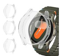 Samsung Galaxy Watch 7 Funda Protectora 40mm/44mm - 3 Piezas TPU para Mujeres y Hombres, Accesorios para Smartwatch7