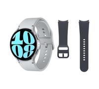 Samsung Galaxy Watch6 4G LTE, 44 mm + Correa de recambio - Smartwatch, Control de Salud, Seguimiento Deportivo, Plata (Versión Española)