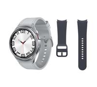 Samsung Galaxy Watch6 Classic 4G LTE, 47 mm + Correa de recambio - Smartwatch, Control de Salud, Seguimiento Deportivo, Batería de Carga Rápida, Plateado (Versión Española)