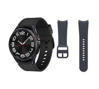 Samsung Galaxy Watch6 Classic Bluetooth, 43 mm + Correa de recambio - Smartwatch, Control de Salud, Seguimiento Deportivo, Batería de Carga Rápida, Negro (Versión Española)