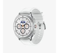 Samsung Galaxy Watch8 Classic 46mm, LTE, Correa Híbrida, Smartwatch con Diseño con Bisel Giratorio, Garantía 3 Años + 1 año Extra, Blanco (Versión Española)