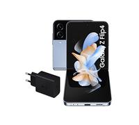 Samsung Galaxy Z Flip4 5G (128 GB) Smartphone Android, Teléfono Móvil Plegable Azul [Versión española] + Cargador ultrarrápido de 45W