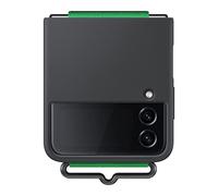 Samsung Galaxy Z Flip4 - Funda de Silicona Oficial con Correa, Color Negro
