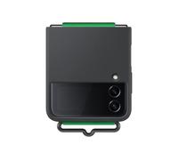 Samsung Galaxy Z Flip4 - Funda de Silicona Oficial con Correa, Color Negro