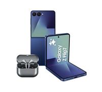 Samsung Galaxy Z Flip7 256GB, Azul Intenso + Samsung Galaxy Buds3 Pro + Cargador, Gris (Versión Española)
