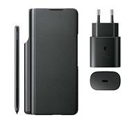 SAMSUNG Galaxy Z Fold3 5G Flip Cover Case, Charger, Pen - Black