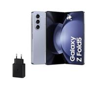 Samsung Galaxy Z Fold5, 512 GB + Cargador 45W - Teléfono Móvil Plegable con IA, Smartphone Android Libre, 12GB de RAM, Cámara de Alta Resolución, Azul claro (Versión Española)