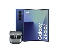 Samsung Galaxy Z Fold7 1TB, Azul Intenso + Samsung Galaxy Buds3 Pro + Cargador, Gris (Versión Española)