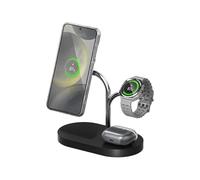 Samsung GP-PWU024WIABW Caricabatterie per dispositivi mobili Auricolare, Smartphone, Orologio intelligente Nero, Argento USB Carica wireless Interno