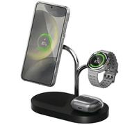 Samsung GP-PWU024WIABW Caricabatterie per dispositivi mobili Auricolare, Smartphone, Orologio intelligente Nero, Argento USB Carica wireless Interno