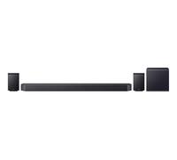 Samsung HW-Q995GH Q-Series Barra de Sonido Envolvente de 11.1.4 Canales para TV, subwoofer inalámbrico Dual de 8 Pulgadas, Altavoces Traseros de 4.0.2 Canales, Dolby Atmos y DTS:X, SpaceFit Sound Pro
