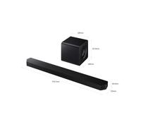 Samsung - HW-QS700F/ZF altavoz soundbar Negro 3.1.2 canales 345 W
