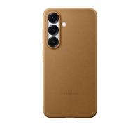 Samsung Funda de Cuero Vegano Marrón para Galaxy S25