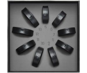 Samsung Kit de tallas de anillos de galaxia, herramienta de medición de anillos, tallas de anillo 5-15, negro titanio