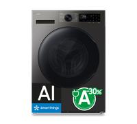 Samsung Lavasecadora AI 9Kg/6Kg AI EcoBubble™ Clase D/A Inox WD90HG5U34BXEC - Refined Inox, Refined Inox
