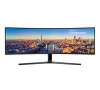 Samsung LC49J890DKRXEN - Monitor profesional de 49" (3840 x 1080, LED, Ultra Wide 32:9, Curvatura 1800R, USB C, 124.5 cm, 144 Hz, 5 ms), negro