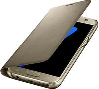 Samsung LED Cover - Funda con Tapa Galaxy S7, Color Dorado