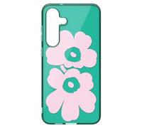 Samsung Marimekko Unikko - Carcasa híbrida con diseño de Flores S25+, Color Rosa