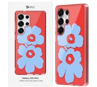Samsung Marimekko Unikko Hybrid Case Carcasa con diseño Floral Galaxy S25 Ultra, Red