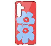 Samsung Marimekko Unikko Hybrid Case Cover con diseño Floral Galaxy S25, Red