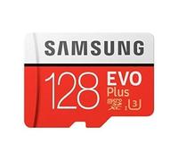 Samsung MB-MC128GA/EU EVO Plus Tarjeta MicroSD de 128 GB, UHS-I, Clase U3, hasta 100 MB/s de Lectura, 90 MB/s de Escritura, Adaptador SD Incluido